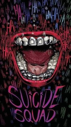 Suicide Squad 929 Abstract Cool Haha Harley Quinn Joker New Matte Finish Poster Paper Print