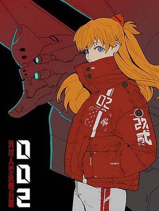 Anime Neon Genesis Evangelion Asuka Langley Soryu Anime Girls Eva Unit 02 Matte Finish Poster Paper Print