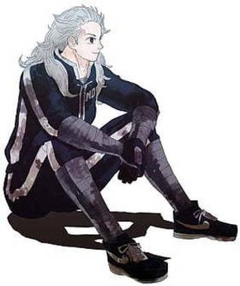 Dorohedoro Anime Girls 2D Long Hair Grey Hair Smiling Noi Dorohedoro Thighs Simple Back Matte Finish Poster Paper Print