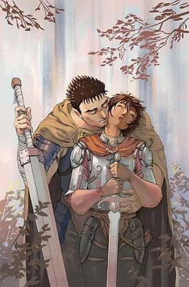 Berserk Anime Girls Anime Boys Short Hair 2D Sword Women With Swords Female Warrior Matte Finish Poster Paper Print