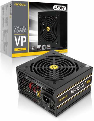 Antec VP450P Plus 450 Watts Gaming PSU with 7 SATA Cables