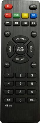 SHIELDGUARD Home Theater System Remote Control No. 279, Compatible for Home Theater Zebronics Remote Controller