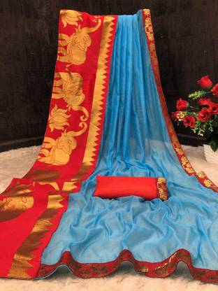 Woven Chanderi Cotton Blend Saree
