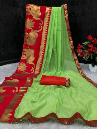 Woven Chanderi Cotton Blend Saree