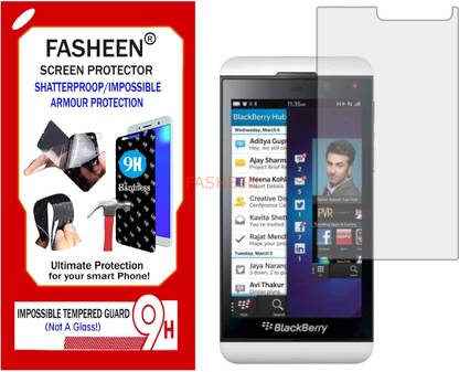 Fasheen Tempered Glass Guard for BLACKBERRY Z10 (Flexible Shatterproof)