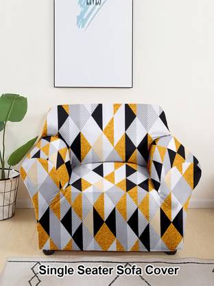 Flipkart SmartBuy Polyester Abstract 1 Seater Sofa Cover