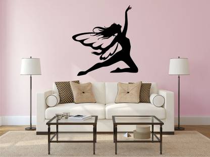 Approach home Decor 60 cm butter fly pari wall Sticker Self Adhesive Sticker