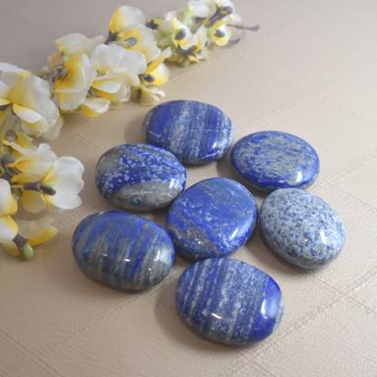 Maureen Lapis Lazuli Oval Shape Stone Metaphysical Energy Healing Meditation Regular Oval Crystal Stone