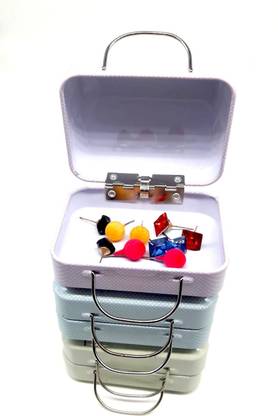 vasrta cute tin storage boxes for multipurpose uses/gifting/wedding pack of 3 Storage Box