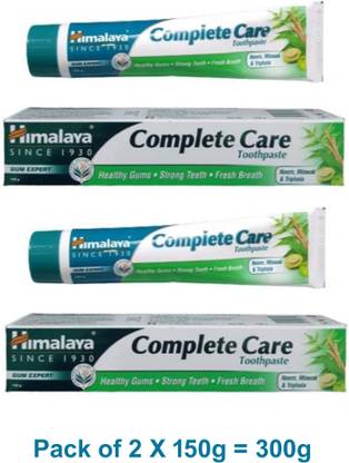 HIMALAYA Complete Care (Neem, Miswak & Triphala) Toothpaste (Pack of 2 X 150G) Toothpaste
