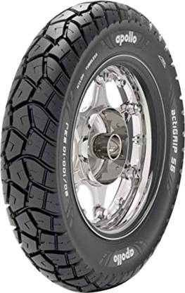 Apollo 90/100-10 53P ACTIGRIP S5 TL -D 90/100-10 Front & Rear Two Wheeler Tyre