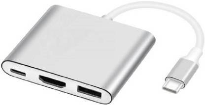 Digi Groww More 3 in 1 Type C USB Hub/Type C Hub /USB C to HDMI Adapter, HD 4K HDMI USB Adapter