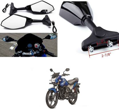 PECUNIA Power Rear View Mirror For Honda CB Shine