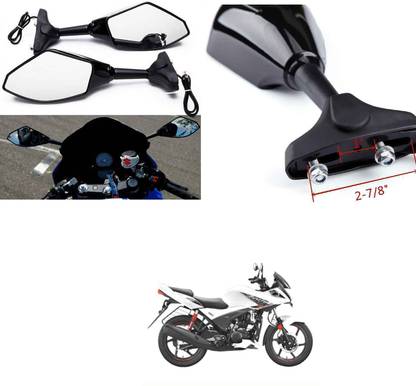 PECUNIA Power Rear View Mirror For Hero Ignitor