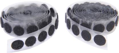 Vardhman strong self adhesive back Hook And Loop Dot Fasteners 100 set , 18 mm ( 3/4 inch ) Stick-on Velcro