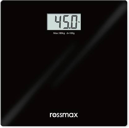 Rossmax Personal Digital Weight Machine With Large LCD Display and 4 Sensor Technology Weighing Scale