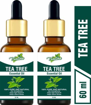 Ventina Organics Tea Tree Oil for Skin, Hair and Acne care - Tea-Tree Essential Oil