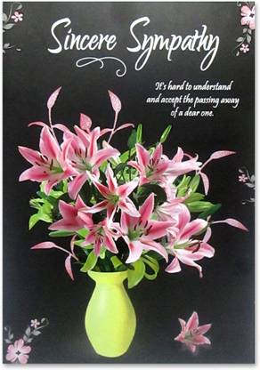 GIFTICS Condolences, Conveying, Deep Sympathy Greeting Card