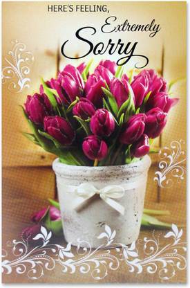 GIFTICS Here Is Feeling Extremely Sorry Greeting Card