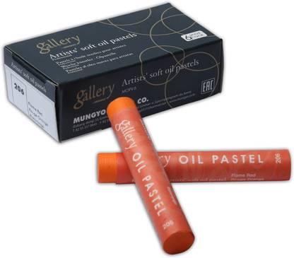 Mungyo Gallery Soft Oil Pastels Set of 6 Single Color – Flame Red