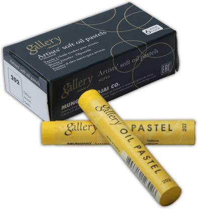 Mungyo Gallery Soft Oil Pastels Set of 6 Single Color –Yellow