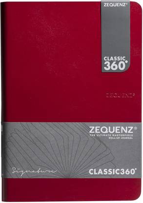Zequenz A5 Size Signature Classic Note Book Red Blank A5 Notebook Blank 280 Pages