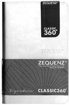 Zequenz A6- Size Signature Classic Note Book White Blank A6 Notebook Blank 170 Pages