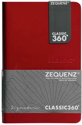 Zequenz A6- Size Signature Classic Note Book Red Blank A6 Notebook Blank 170 Pages
