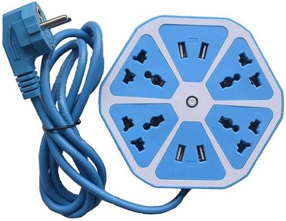 Sale Wala Multipurpose Extension Board with 4 USB Port & 4 Power Sockets for Home & Office 10 A Three Pin Socket