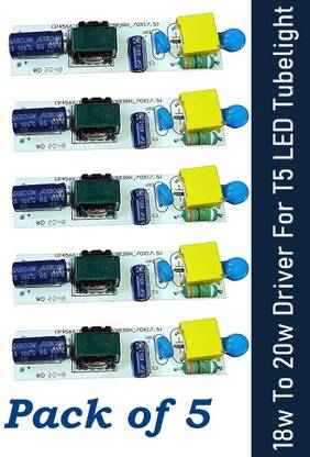 SG Flash (Pack of 5) Driver For T5 LED Tubelight (18w To 20w) Electronic Components Electronic Hobby Kit