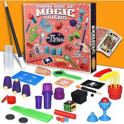 WONDER CREATURES Magic Tricks for Kids,Magic Set – 75 Tricks Jumbo Box, Magician Game(Multicolor) Magic Tricks Gag Toy