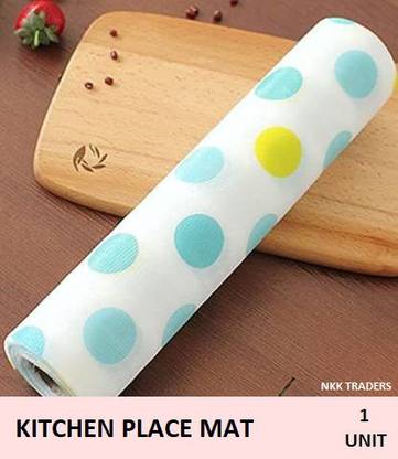 NKK TRADERS Kitchen Drawer mat Shelf Sheets Non Slip Kitchen mat Cupboard for Kitchen Shelves Anti Slip Paper roll Kitchen mats for Floor Waterproof roll Plastic
