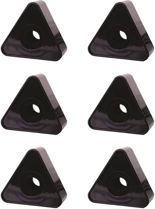 WON Brand ABS Injection Molding Triangular Microphone Station Logo-Black (Pack of 6) Mic Flag