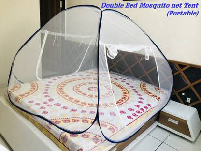 CLEAR HAND Polyester Adults Washable DOUBLE BED/ KING SIZE BED/ QUEEN SIZE BED MOSQUITO NET TENT Mosquito Net