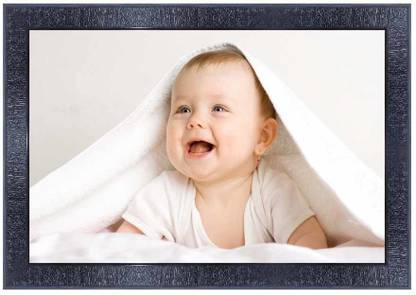 pnf New born Baby Frames Wood Photo Frames with Acrylic Sheet (Glass)0743 Digital Reprint 10 inch x 14 inch Painting