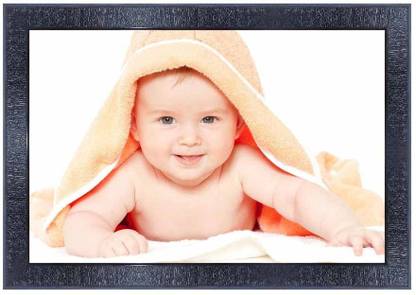 PnF New born Baby Frames Wood Photo Frames with Acrylic Sheet (Glass)160 डिजिटल रीप्रिंट 10.5 inch x 13.5 inch पेंटिंग