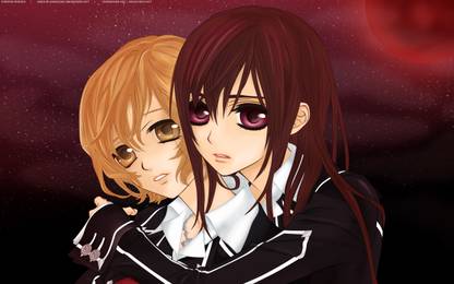 Athah Anime Vampire Knight Yuki Cross Yuki Kuran Sayori Wakaba Hug Night 13*19 inches Wall Poster Matte Finish Paper Print
