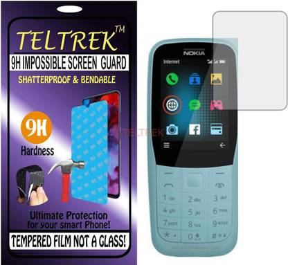 TELTREK Tempered Glass Guard for NOKIA 220 DUAL SIM (Flexible Shatterproof)