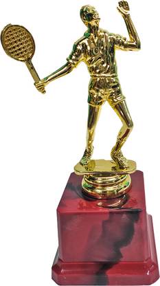 BAREEZÉ PURE Golden Badminton Trophy/Badminton Compitetions/Badminton Events/(7" INCH) Trophy Trophy