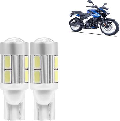 Rhtdm T10 LED Parking Light 10 SMD Super Bright For Pulsar NS200 License Plate Light Motorbike, Car LED for Bajaj (12 V, 18 W)