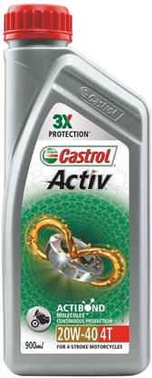 Castrol 20 W-40 900ml Activ Synthetic Blend Engine Oil