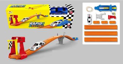 TOYICO! Rapid Launcher Racing Track Play Track Set (Include 1 Metal Car)