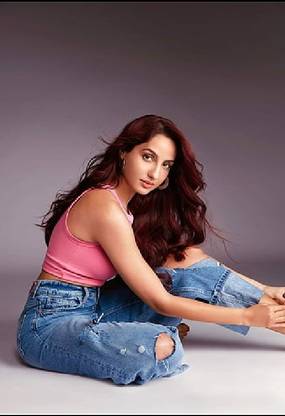 nora fatehi actor dancer wallpaper Poster Paper Print