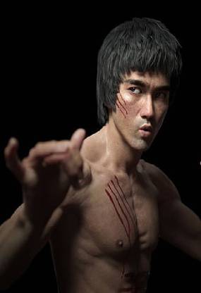 bruce lee actor best fighter hero karate kung fu martial art wallpaper Poster Paper Print