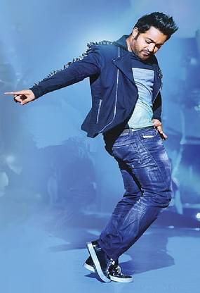 ntr actor temper dance young tiger tarak wallpaper Poster Paper Print
