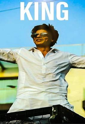 shahrukh khan actor badshah bollywood king srk wallpaper Poster Paper Print