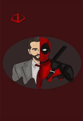 deadpool actores heroes marvel wallpaper Poster Paper Print