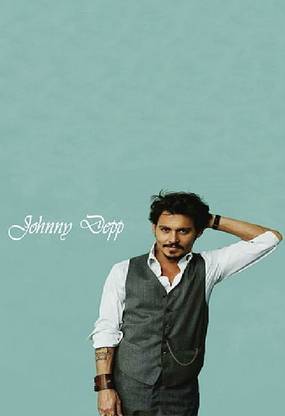 Smoky Design johnny depp blue actor johnny depp Wallpaer Poster