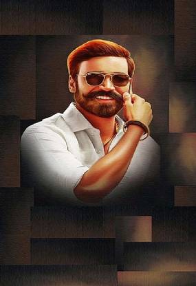 dhanush actor bollywood actors dhanush indian heroes wallpaper Poster Paper Print