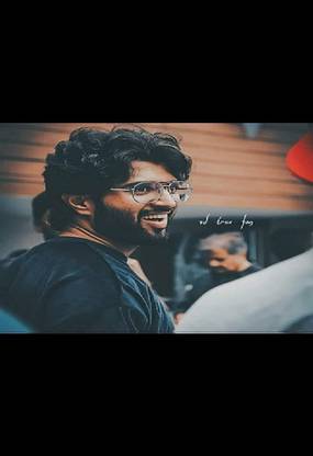 vijay actor smiling wallpaper Poster Paper Print